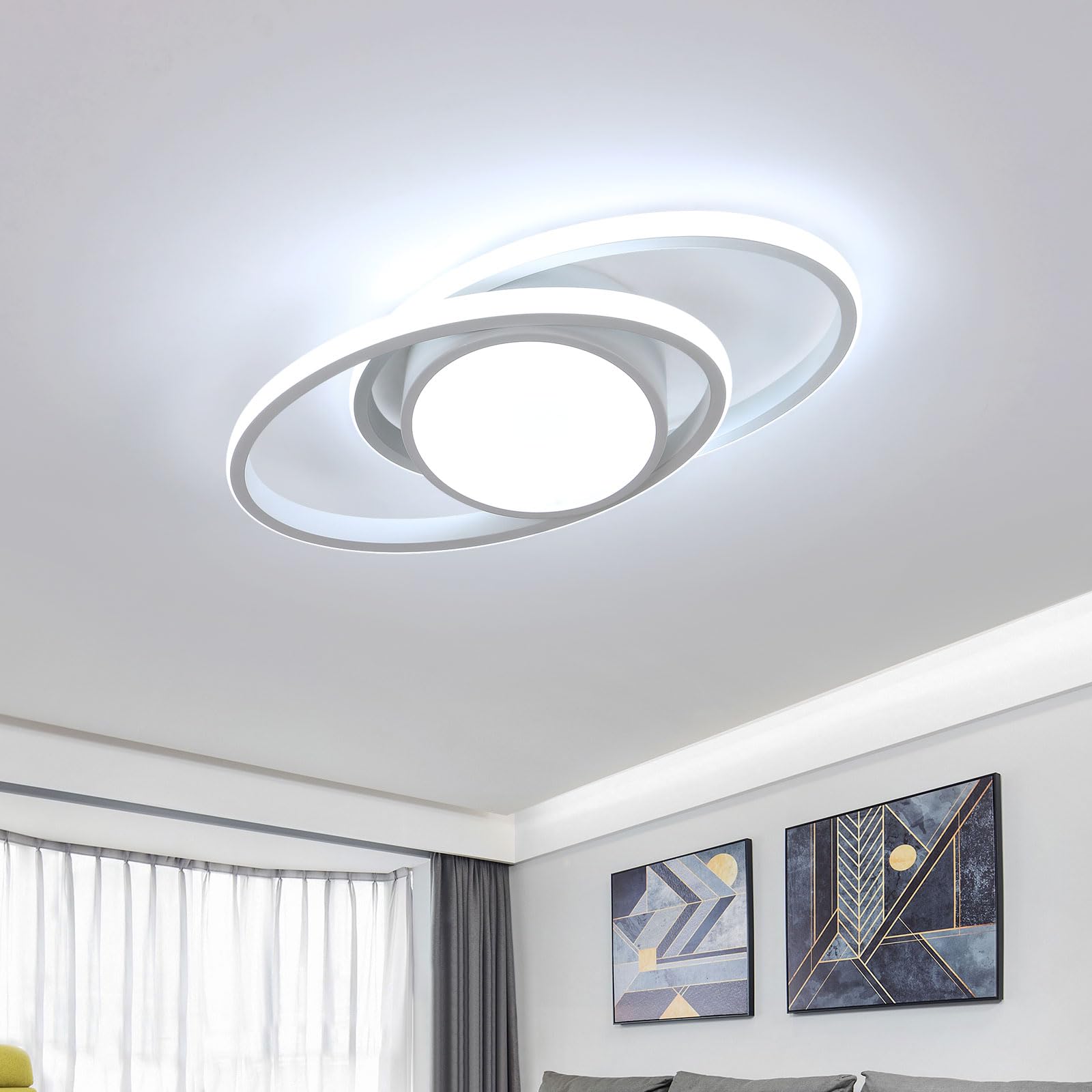 Osairous Plafoniera LED Soffitto Rotonda 39W