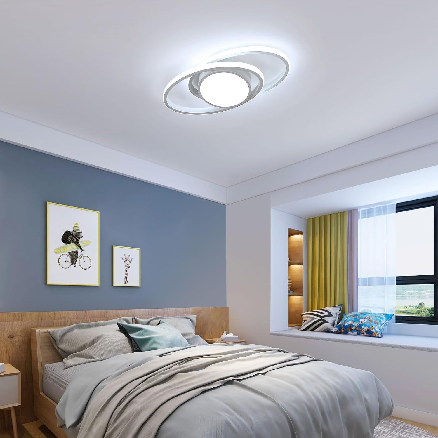 Osairous Plafoniera LED Soffitto Rotonda 39W - immagine 6