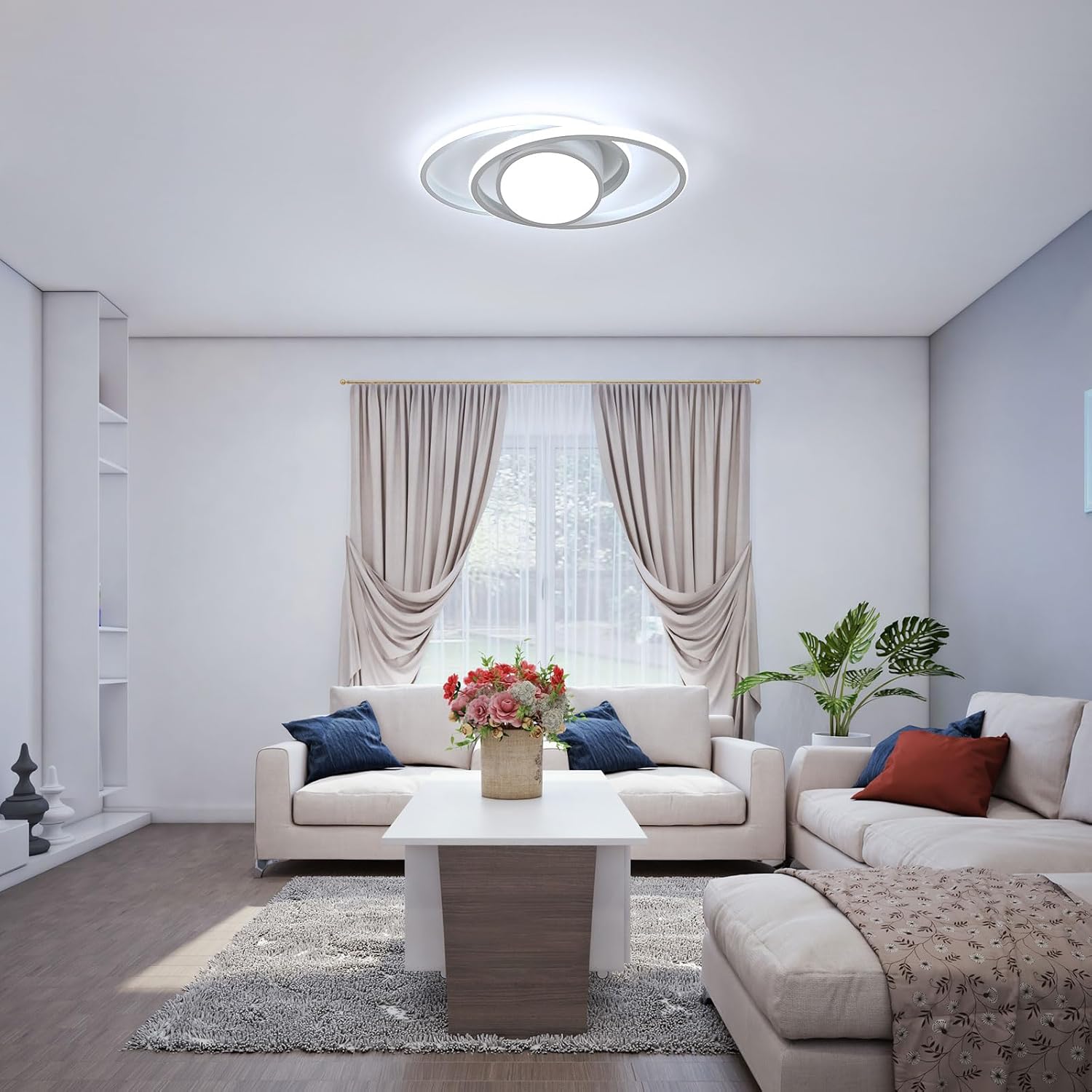 Osairous Plafoniera LED Soffitto Rotonda 39W - immagine 8