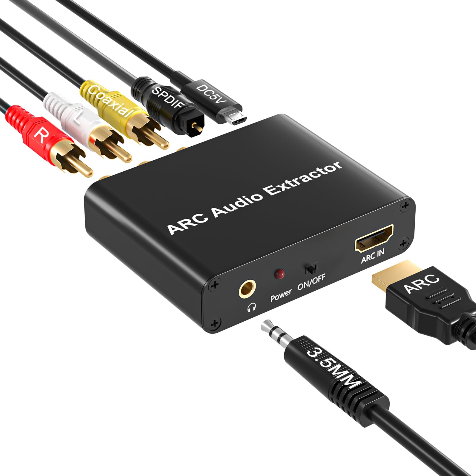 HDMI ARC Audio Extractor con Uscite Multiple