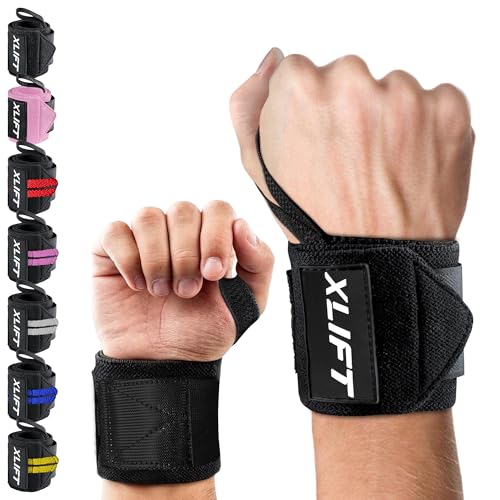 Xlift Polsiere Palestra - Fascette Wrist Wraps, Nero