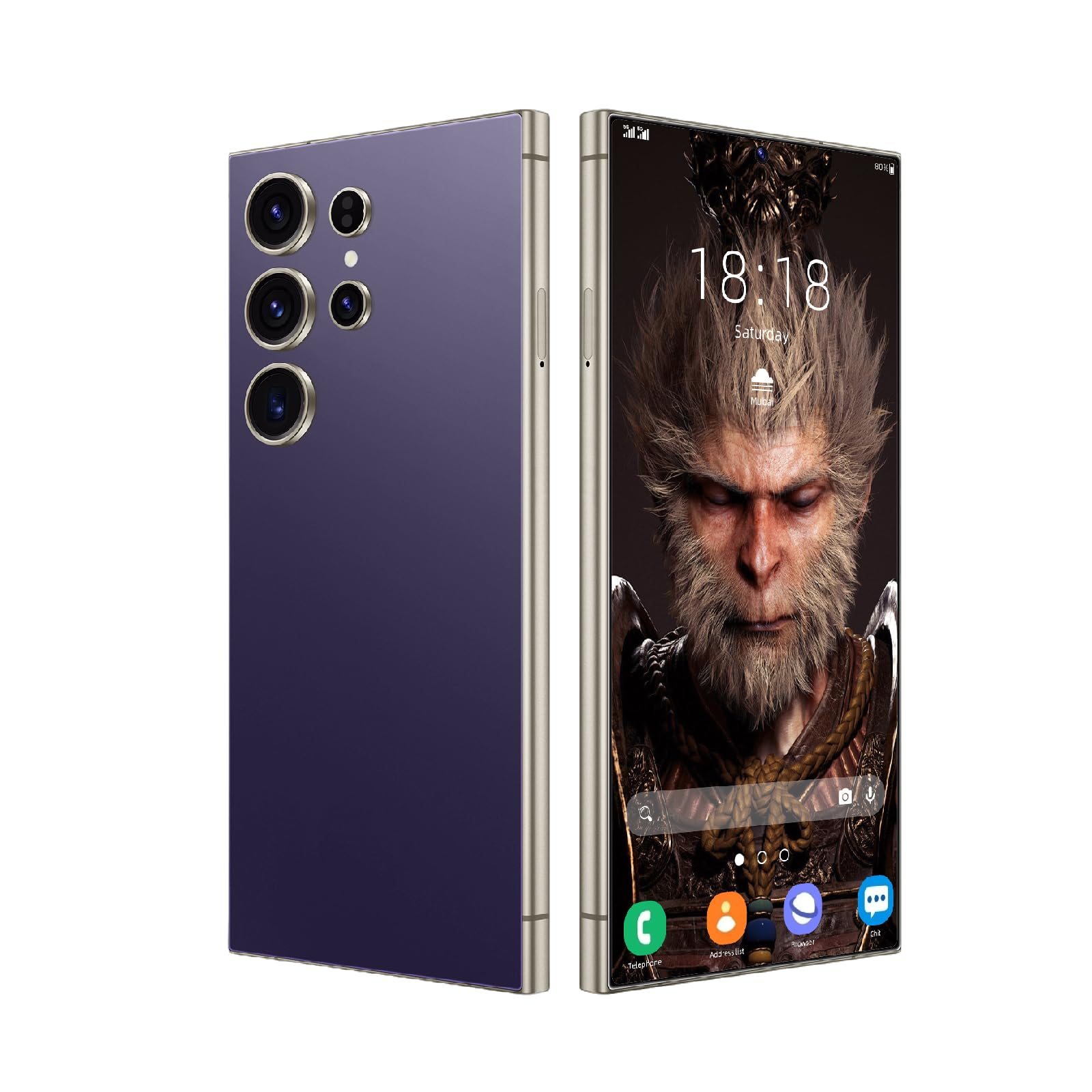 Fine Life Pro Smartphone 4G-LTE 6.75'' 3GB RAM 64GB ROM, Purple