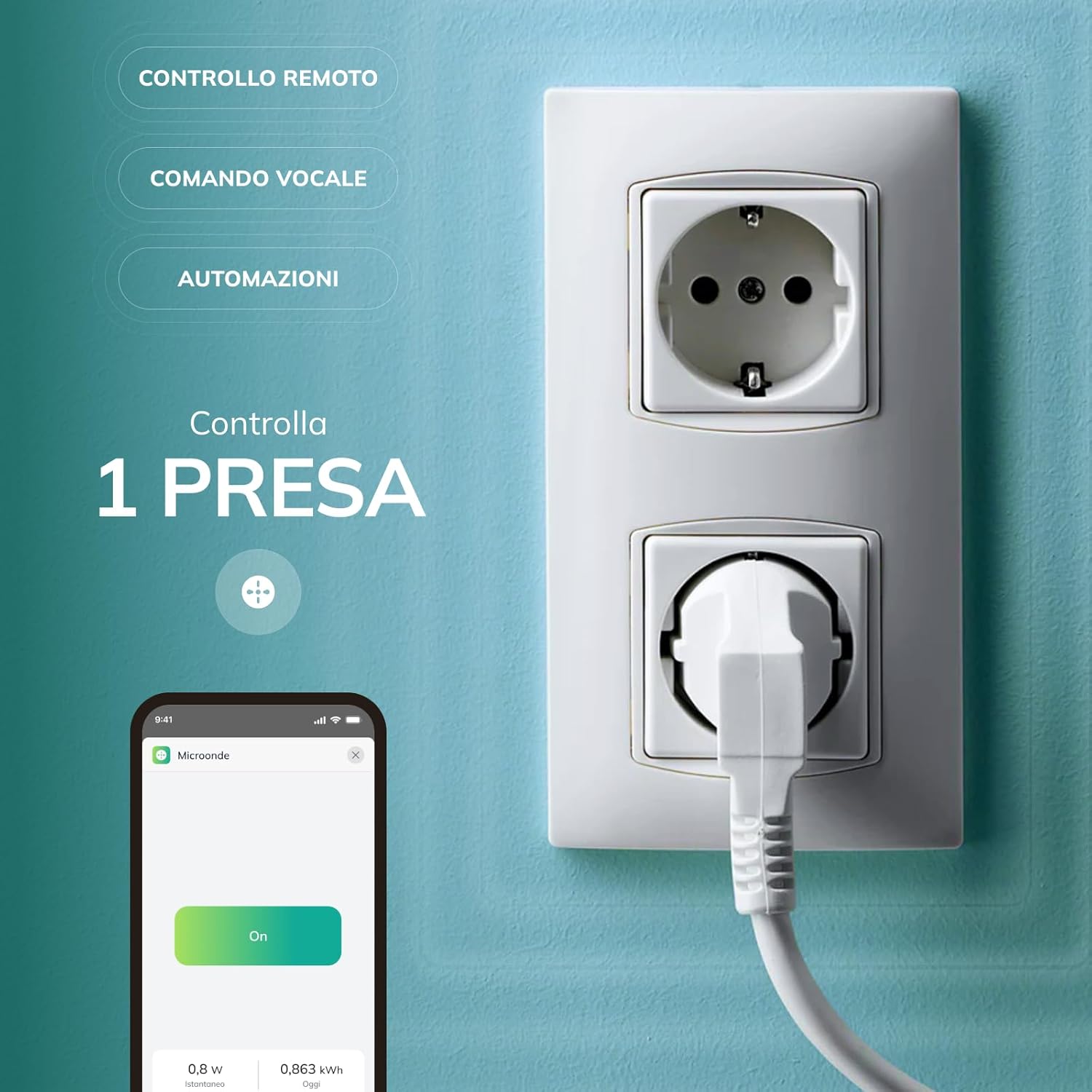 Freedompro MINI Prese Smart OL0801-E da Incasso - immagine 2