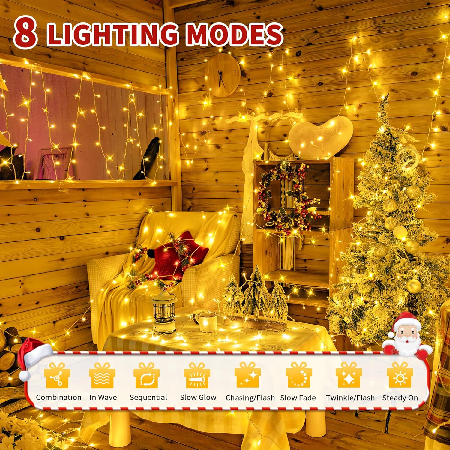 Luci Albero Di Natale a Batteria 20m 200LEDs - immagine 2