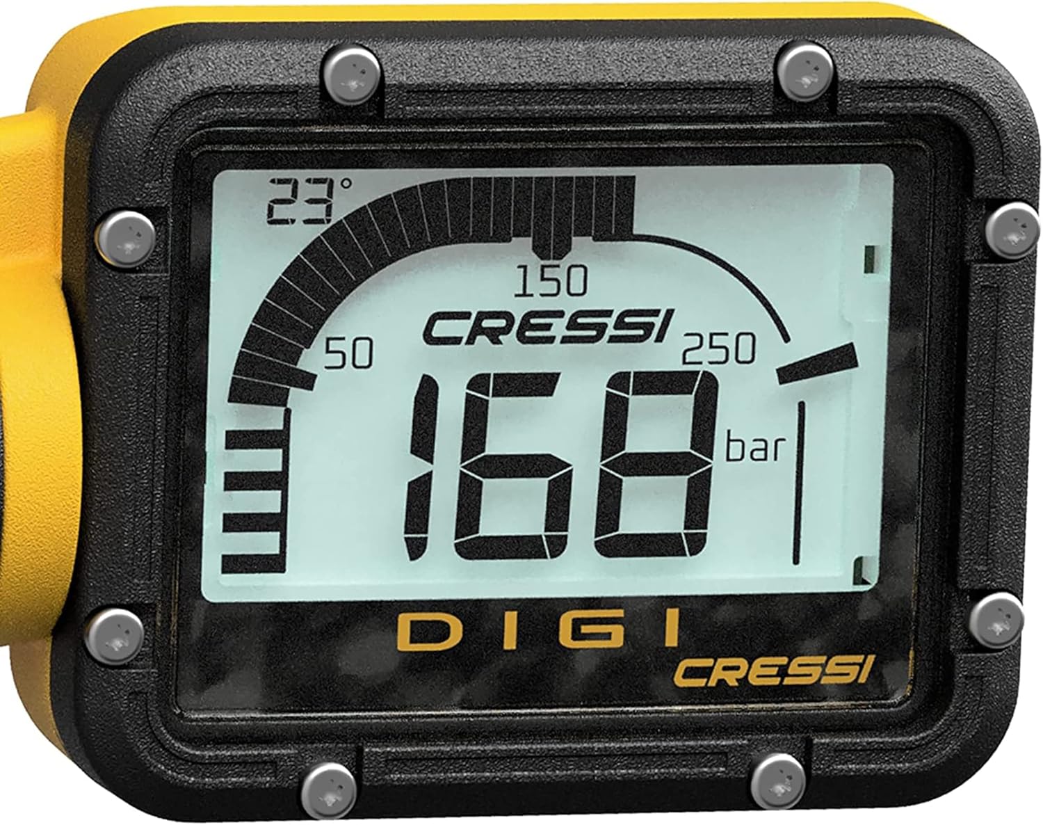 Cressi digi - Manometro Digitale per Immersioni, Giallo - immagine 2
