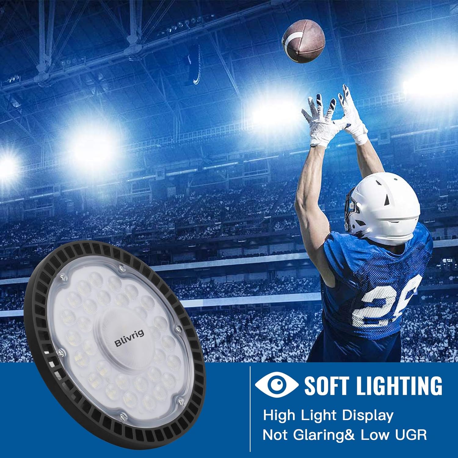 Blivrig UFO Lamp Faretto LED 200W 20000LM - immagine 3