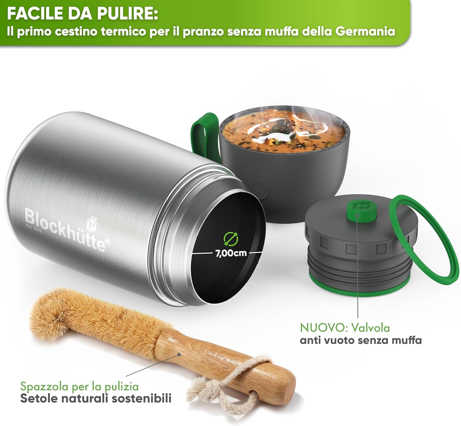 Blockhütte Contenitore Termico Cibo 1L - immagine 5