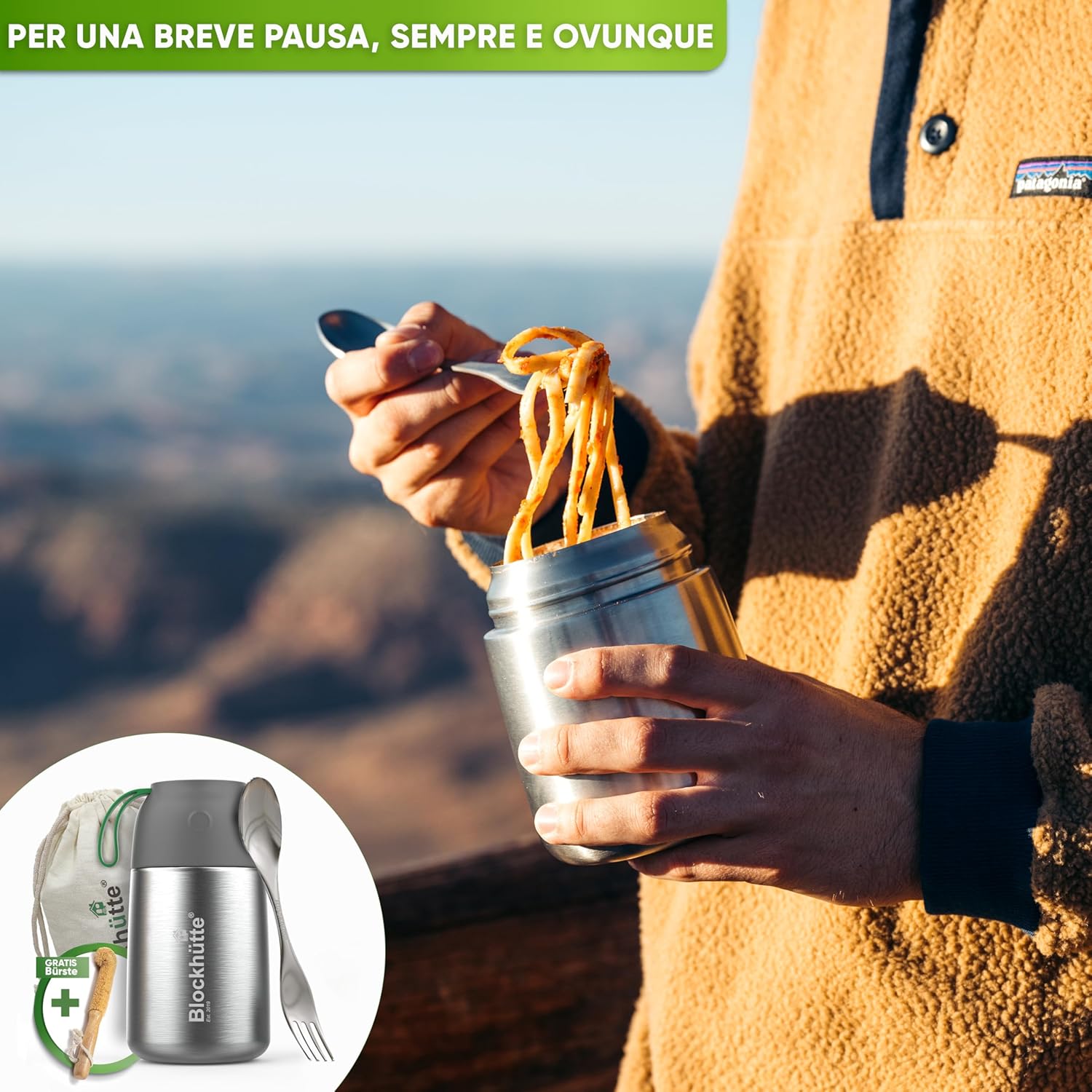 Blockhütte Contenitore Termico Cibo 1L - immagine 6