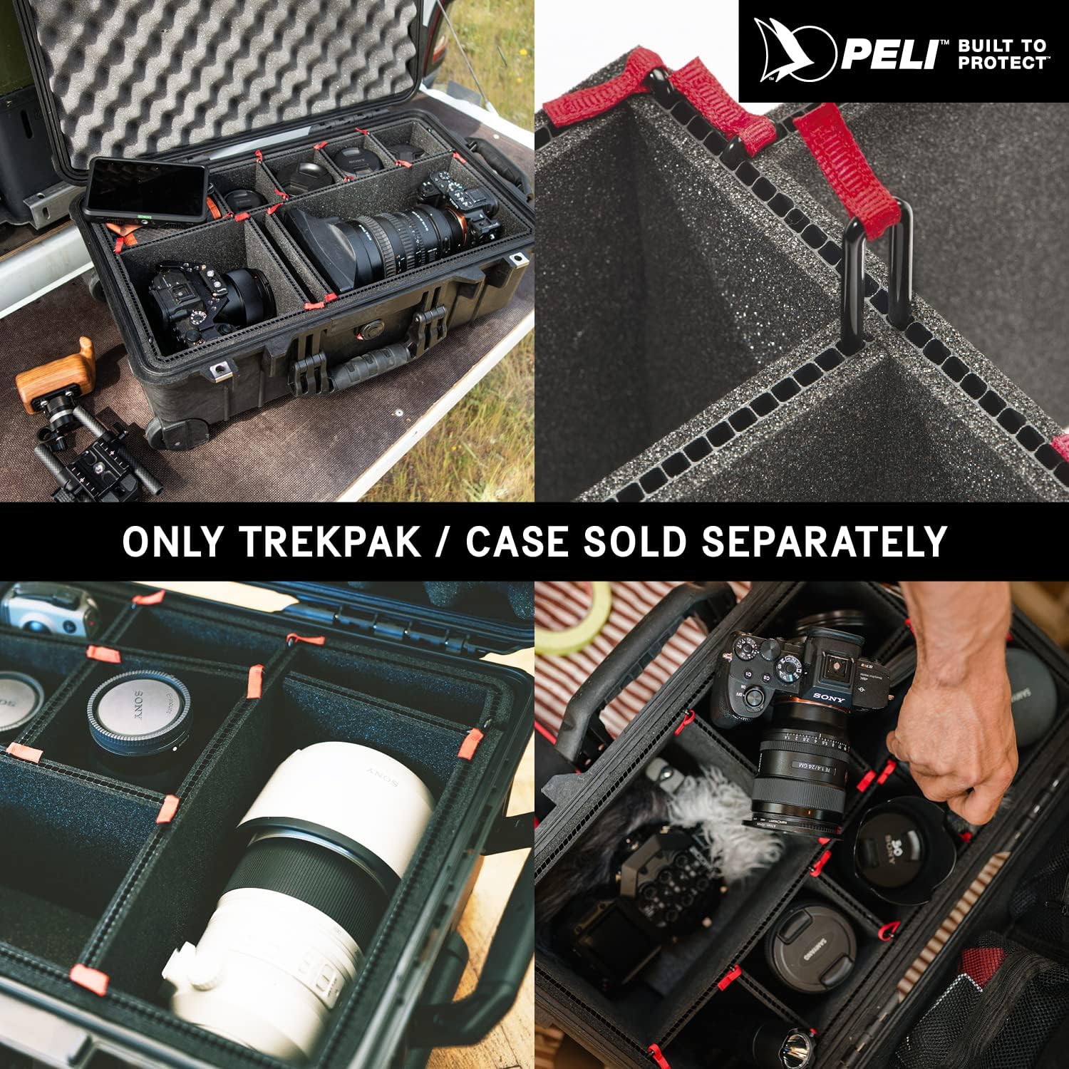 Peli 1500 Set Divisori TrekPak, Nero - immagine 3