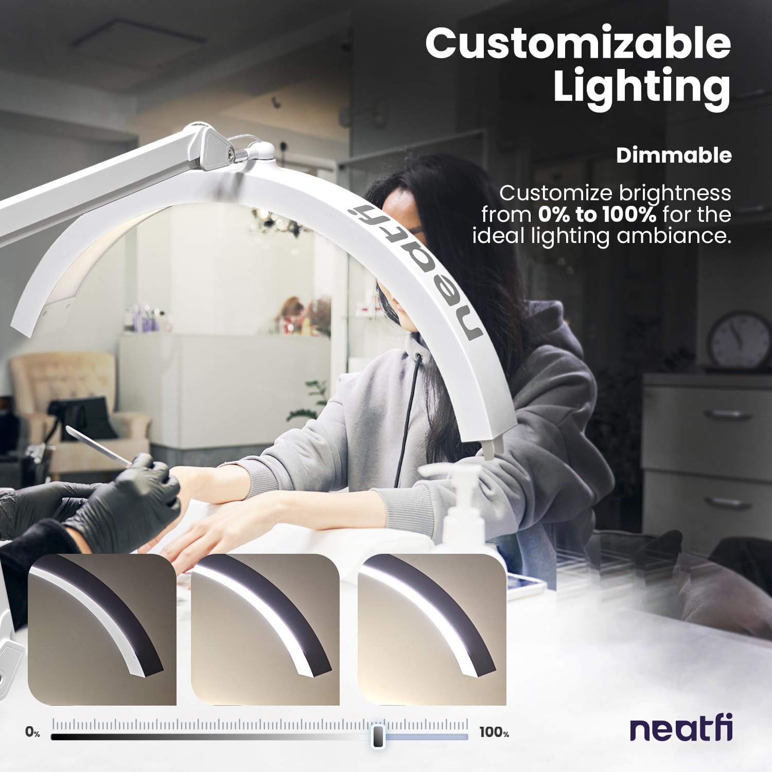 Neatfi Lampada da Tavolo Mezzaluna LED Professionale - immagine 4