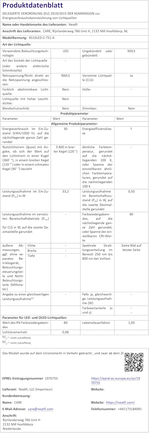 Neatfi Lampada da Tavolo Mezzaluna LED Professionale - immagine 7