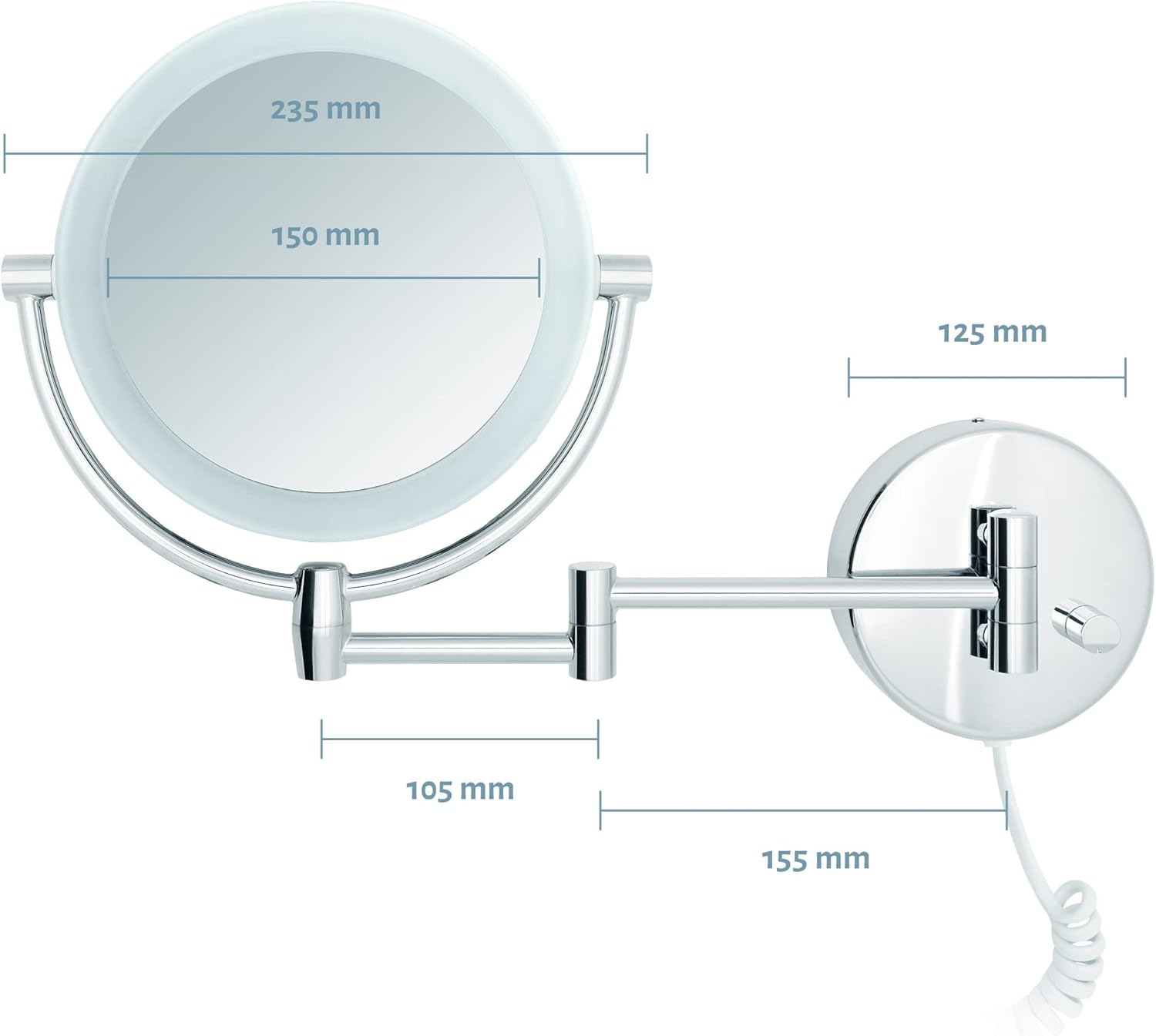 Libaro Modena - Specchio Cosmetico LED con Ingrandimento - immagine 4