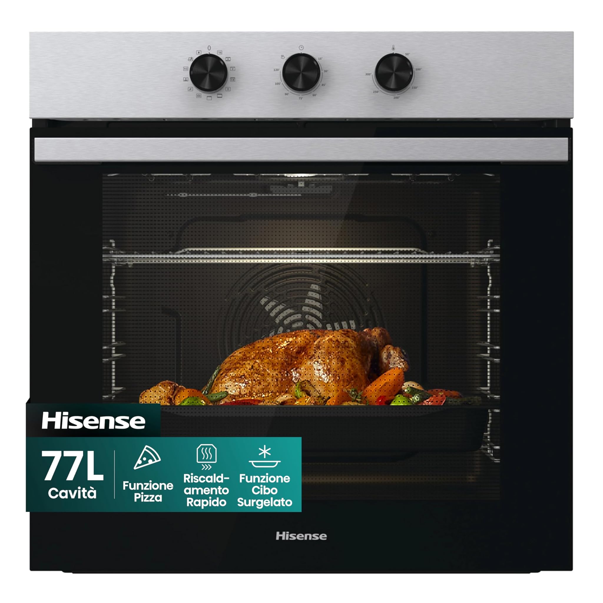Hisense BI61111AX - Forno Multifunzione Termoventilato 77L
