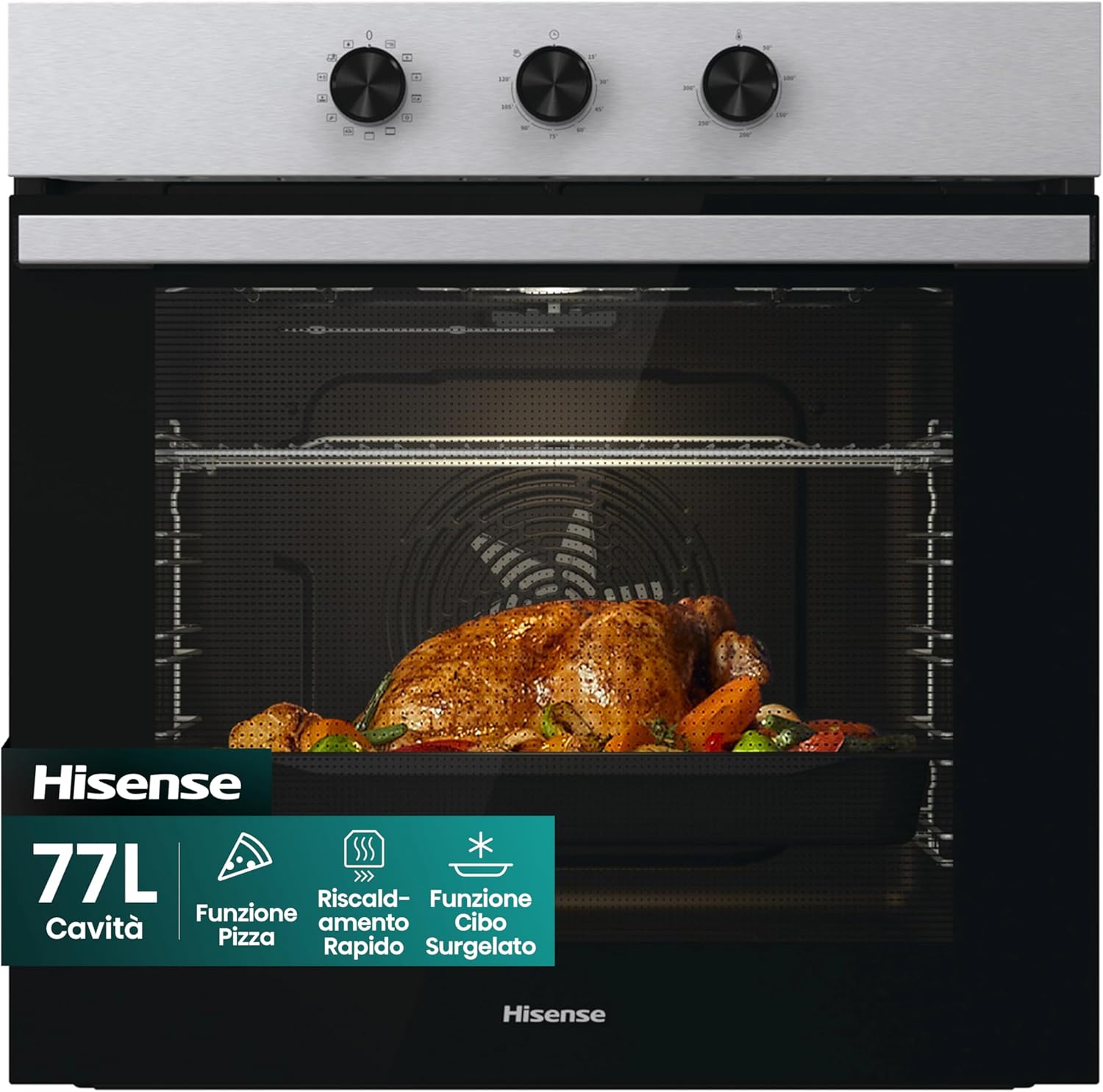 Hisense BI61111AX - Forno Multifunzione Termoventilato 77L - immagine 1