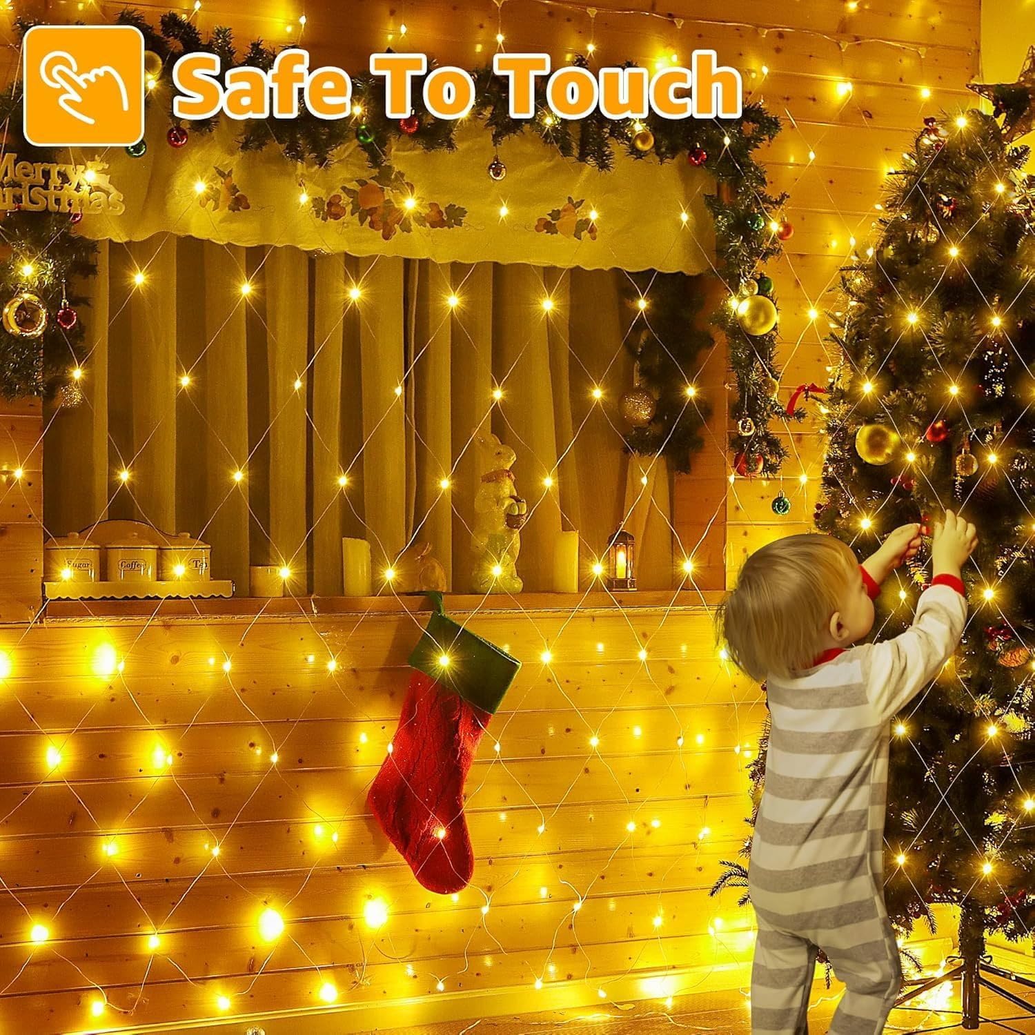 Joycome Rete Luminosa Natale Esterno 3x2M 200 LED - immagine 8