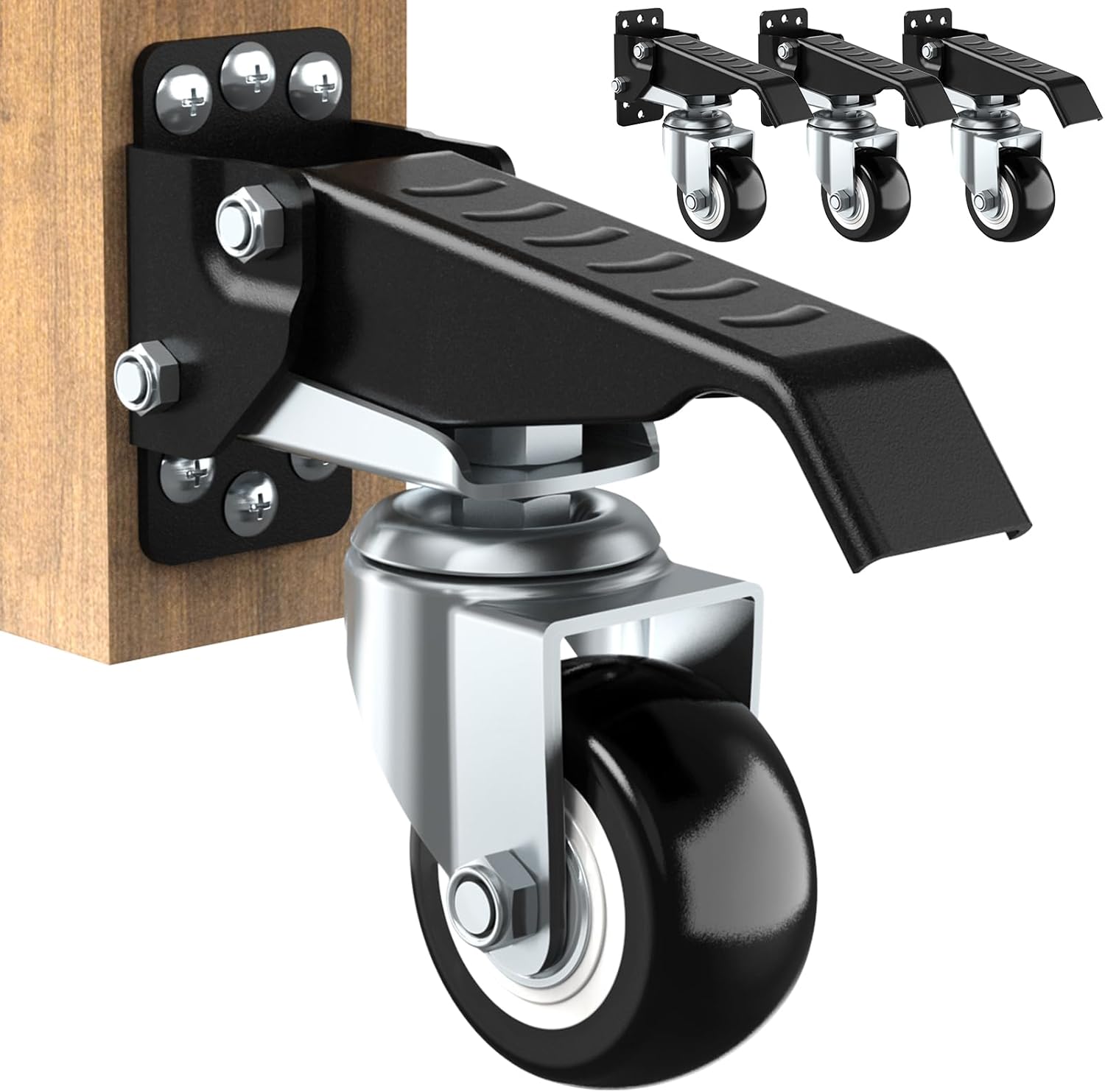 Solejazz Ruote Retrattili per Banco da Lavoro 300kg