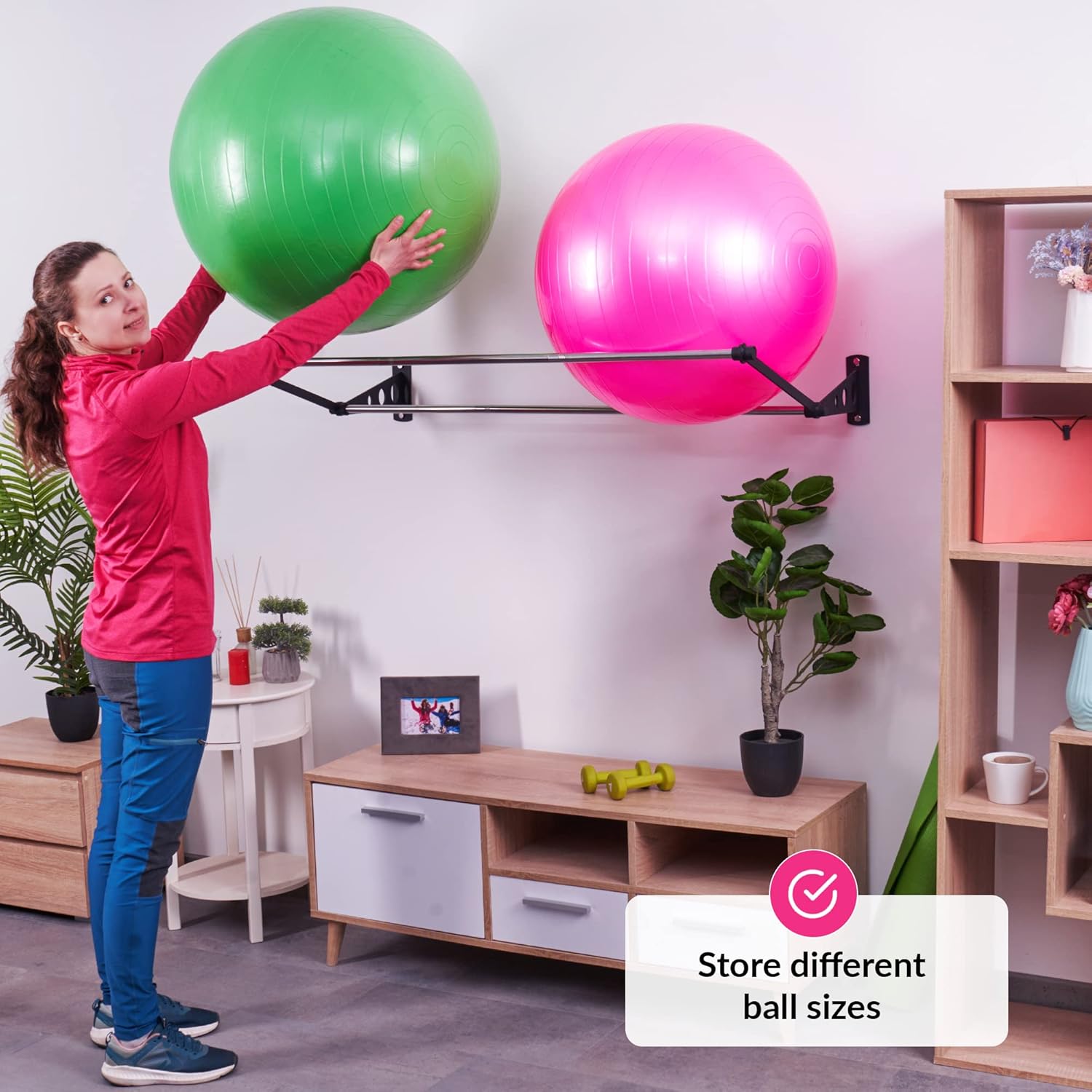 Supporto a Parete per Palla da Ginnastica - immagine 6