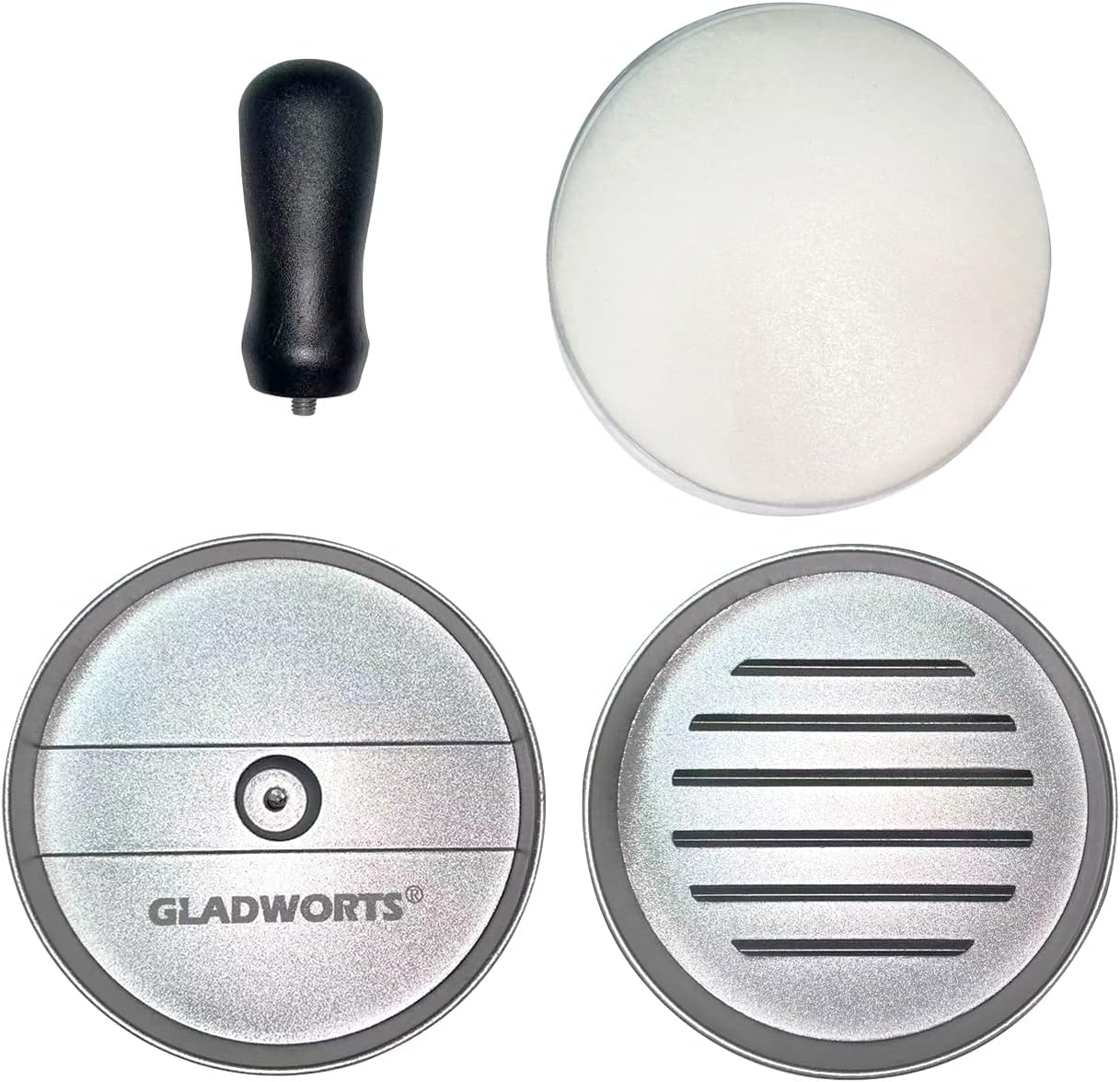 Gladworts Pressa per Hamburger in Alluminio + 100 Carte - immagine 4