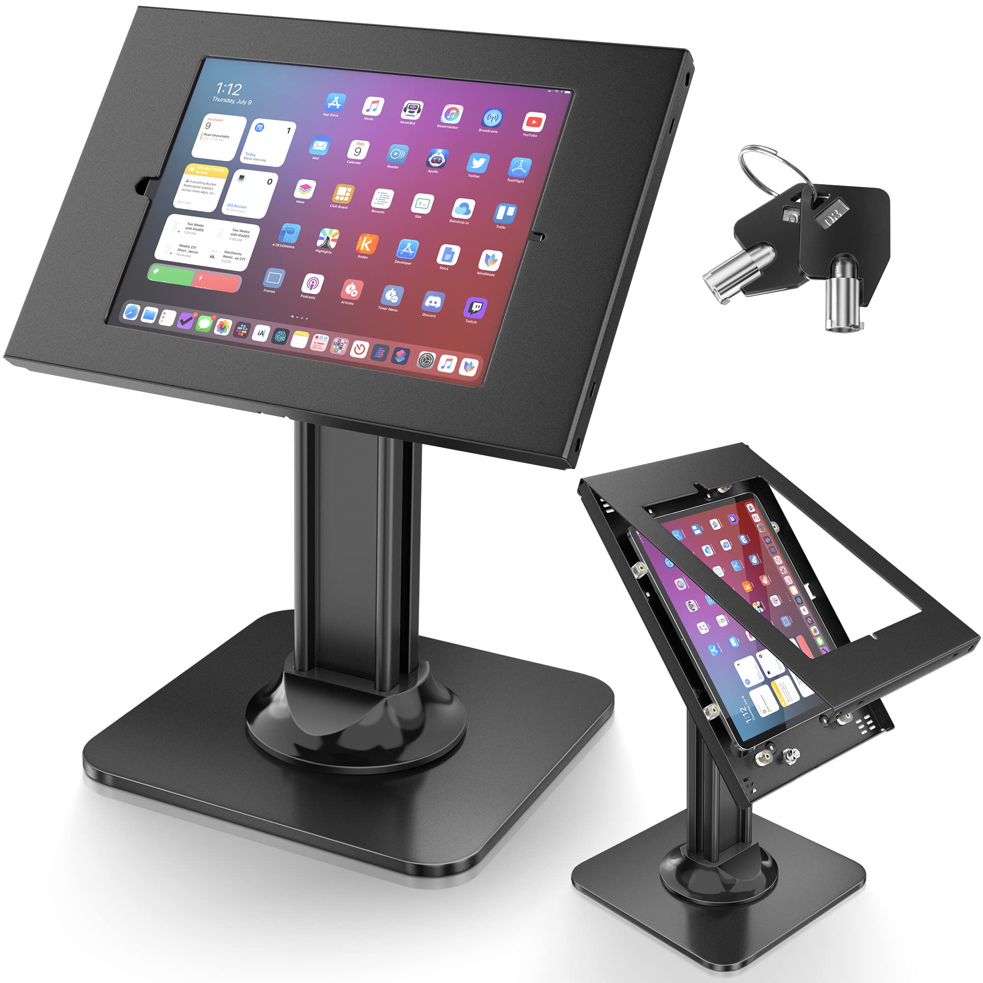 Abovetek Supporto Antifurto per iPad - Nero