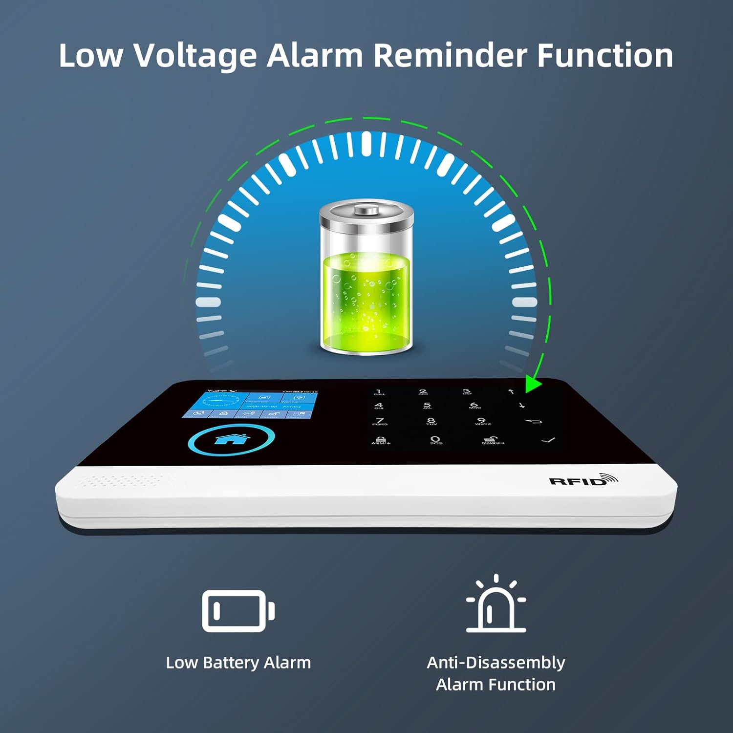 Sistema Allarme Casa Senza Fili 17 Pezzi GSM SMS WIFI - immagine 4