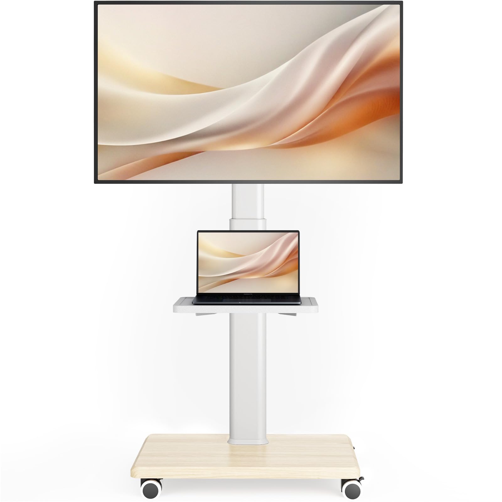 Ax Waber Supporto TV da Pavimento Mobile con Ruote