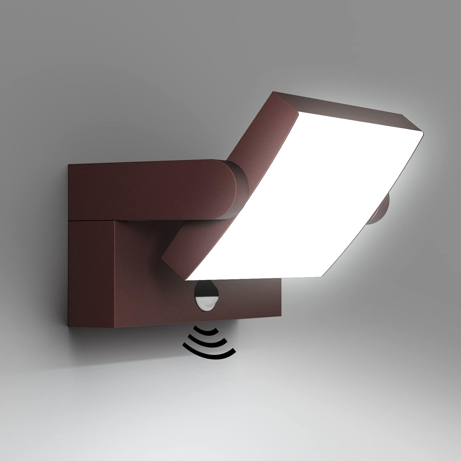 Klighten Lampada Esterno LED 24W con Sensore, Bronzo - immagine 1