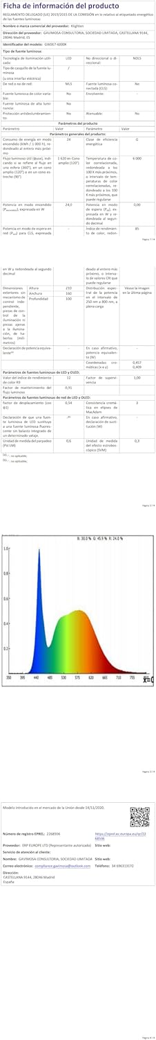 Klighten Lampada Esterno LED 24W con Sensore, Bronzo - immagine 9