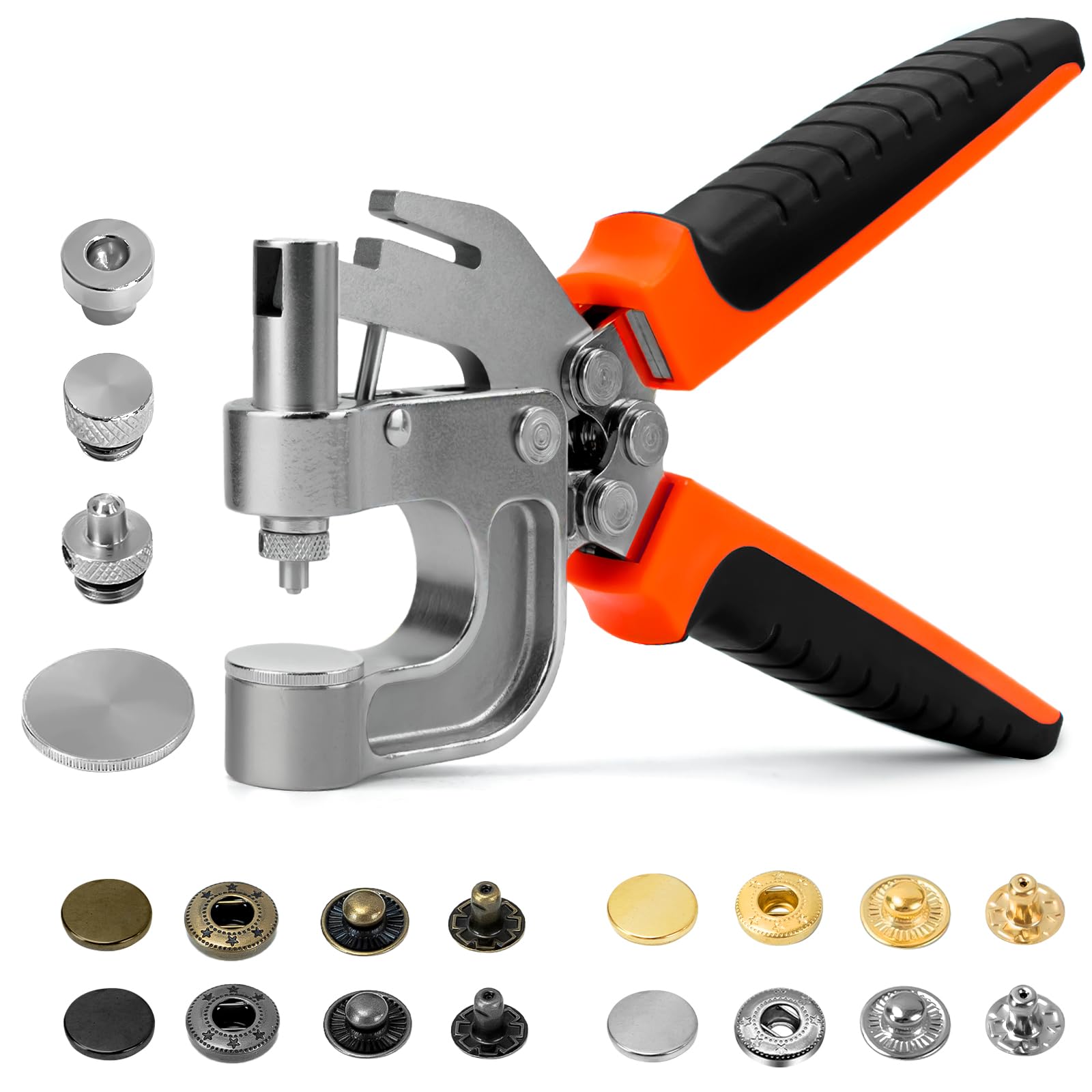 Kit Strumenti per Bottoni a Pressione in Pelle