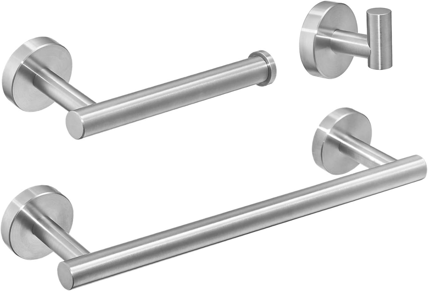 Beelee Set Accessori Bagno 3 Pezzi Acciaio Inox - immagine 1