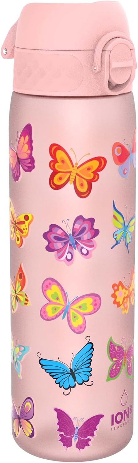 Ion8 Borraccia a Prova di Perdite 500ml, Farfalle - immagine 1