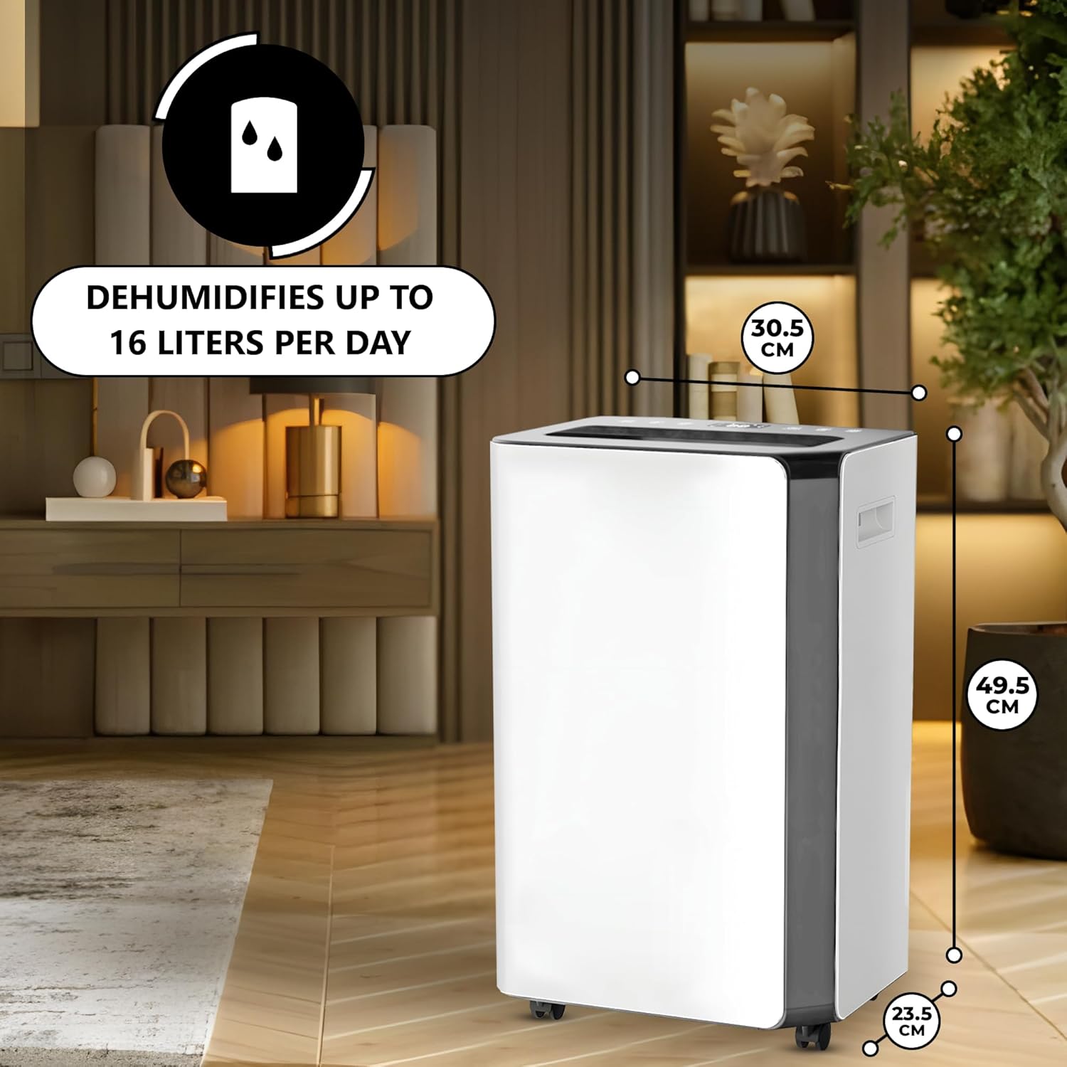 Vonia Deumidificatore 16L, Bianco - immagine 2