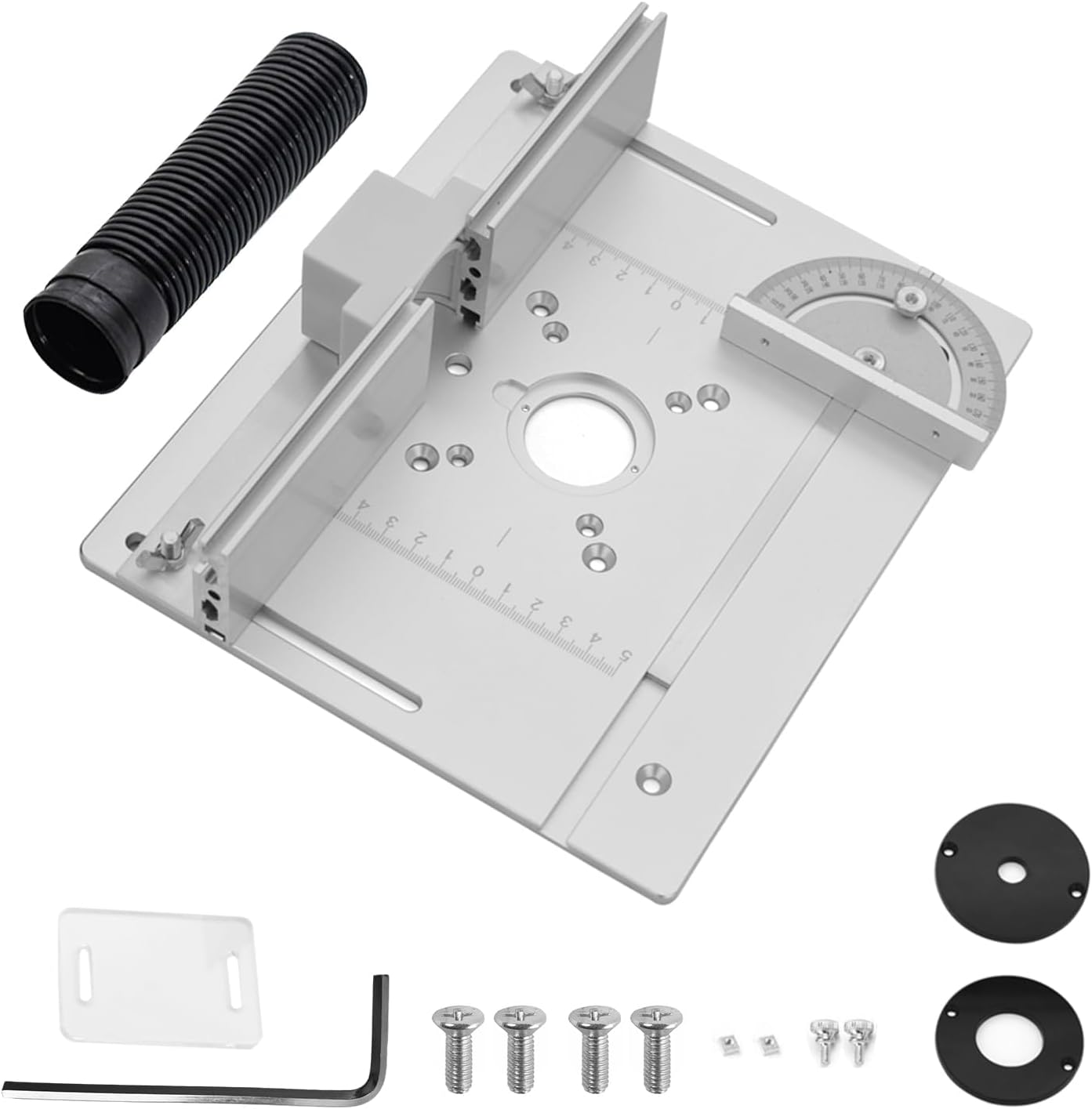 Set 3 Piastre Inserto Banco Fresa in Alluminio