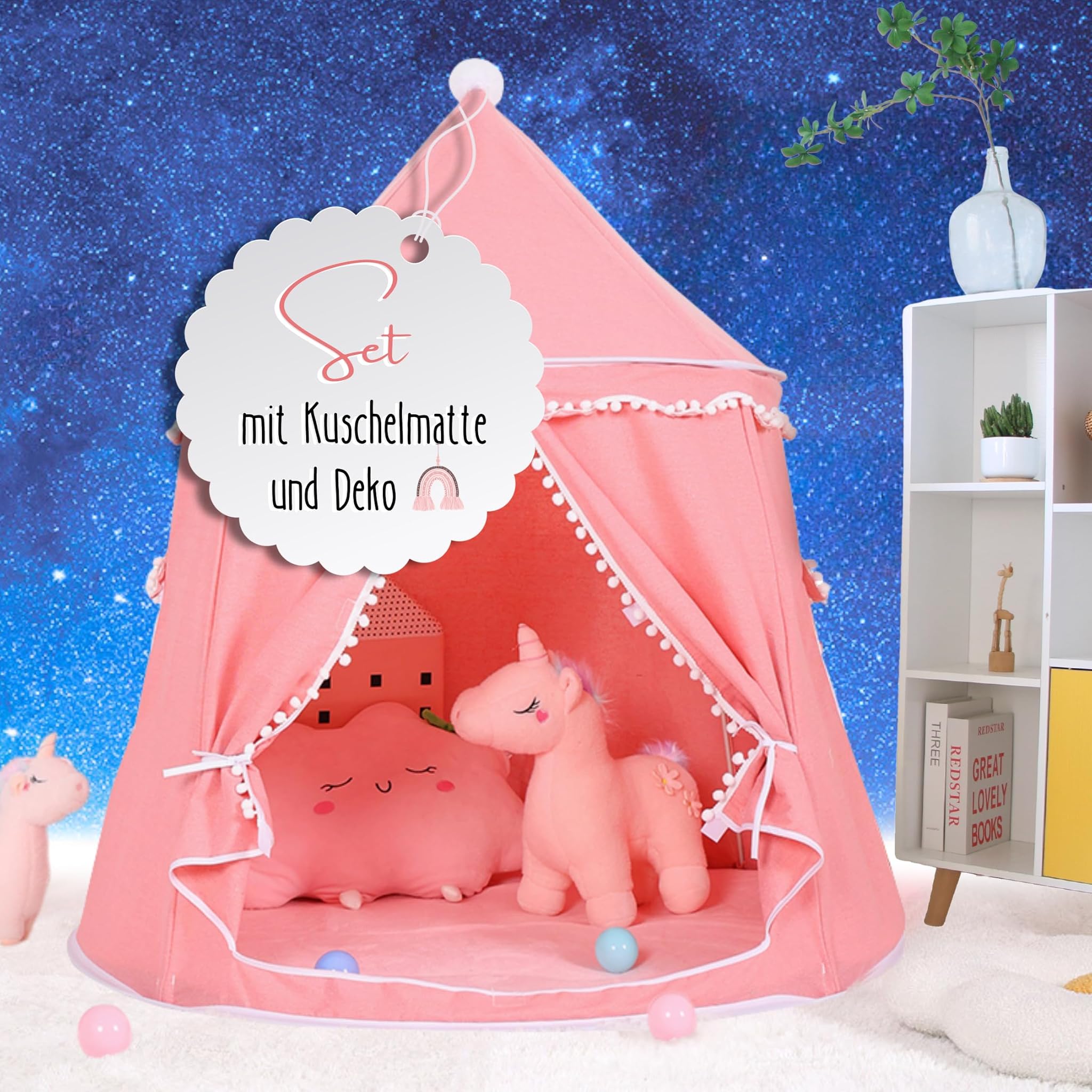 Lionherz® Tenda da Gioco per Bambini in Cotone e Canapa