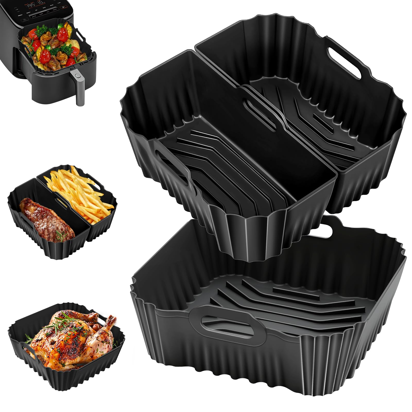 Teglia Silicone Friggitrice ad Aria per Philips 6.2L