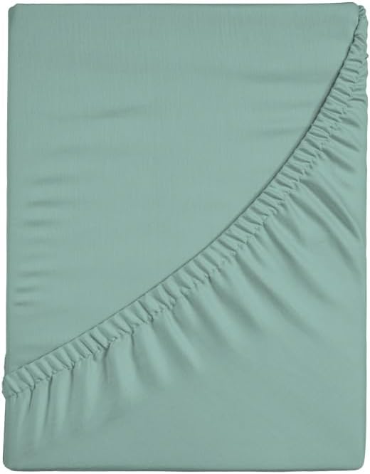 Zer0bed Lenzuolo Sotto Matrimoniale 100% Cotone, Cloud - immagine 1