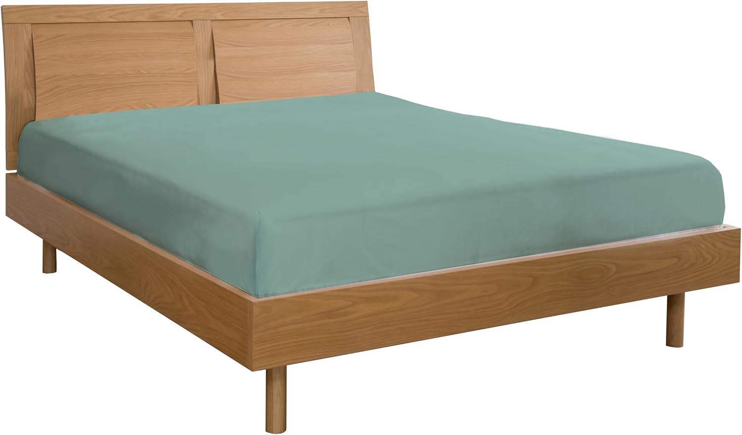 Zer0bed Lenzuolo Sotto Matrimoniale 100% Cotone, Cloud - immagine 2