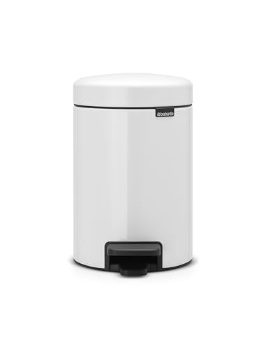 Brabantia Pedal Bin Newicon Pattumiera a Pedale 3 lt, Bianco