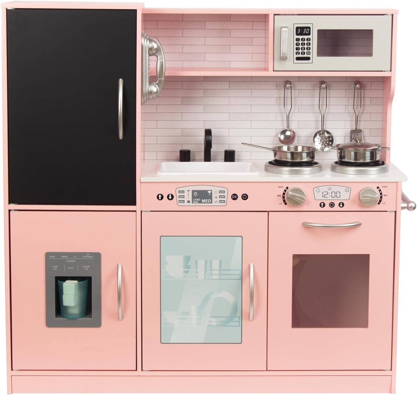 Cucina Giocattolo in Legno per Bambini, Rosa Chiaro - immagine 1