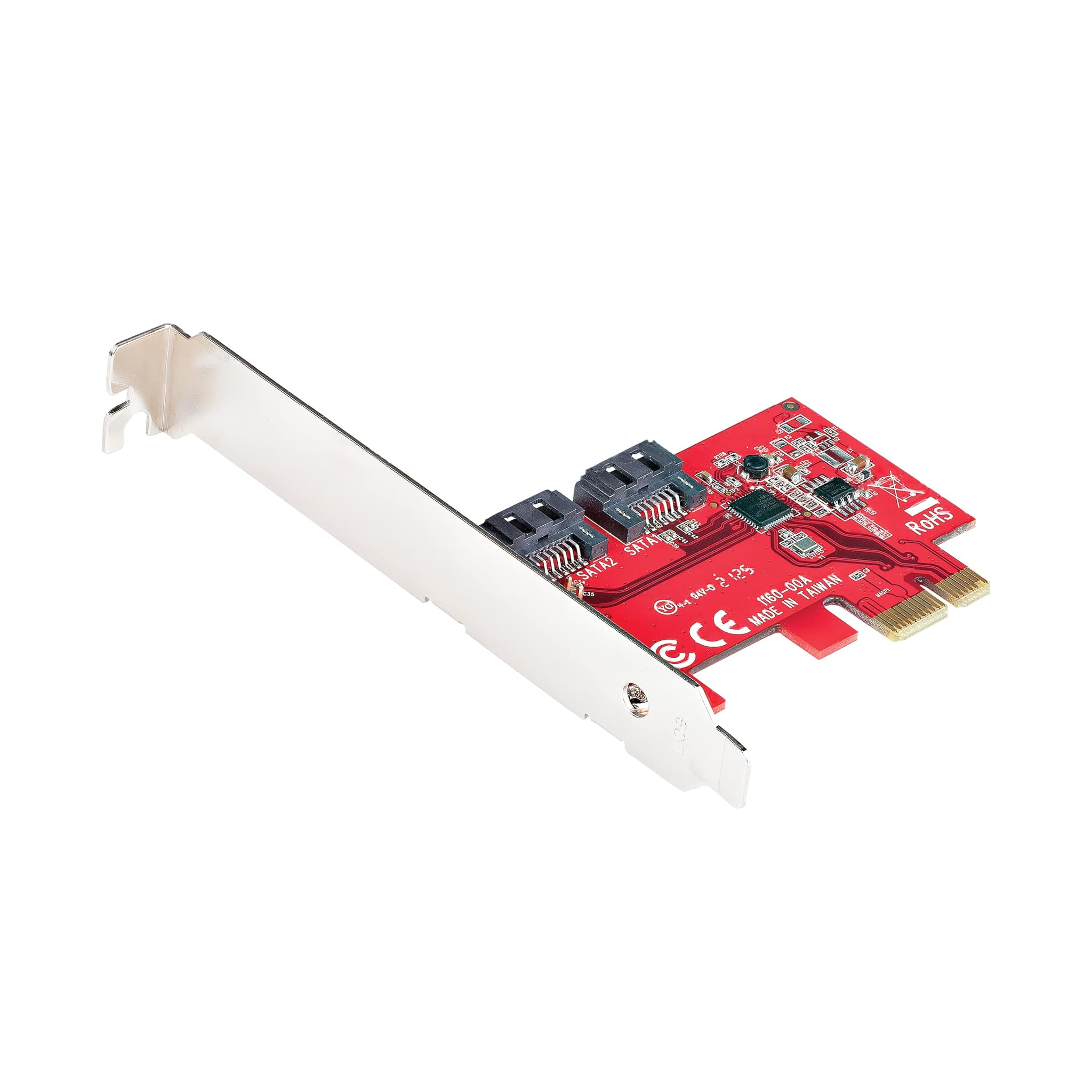 StarTech.com Scheda PCI Express SATA - Scheda Espansione PCIe SATA2 Porte 6Gbps - Profilo Standard/Basso - Controller PCIe SATA 3 - ASM1061 no-Raid - Adattatore PCIea SATAIII (2P6G-PCIE-SATA-CARD)
