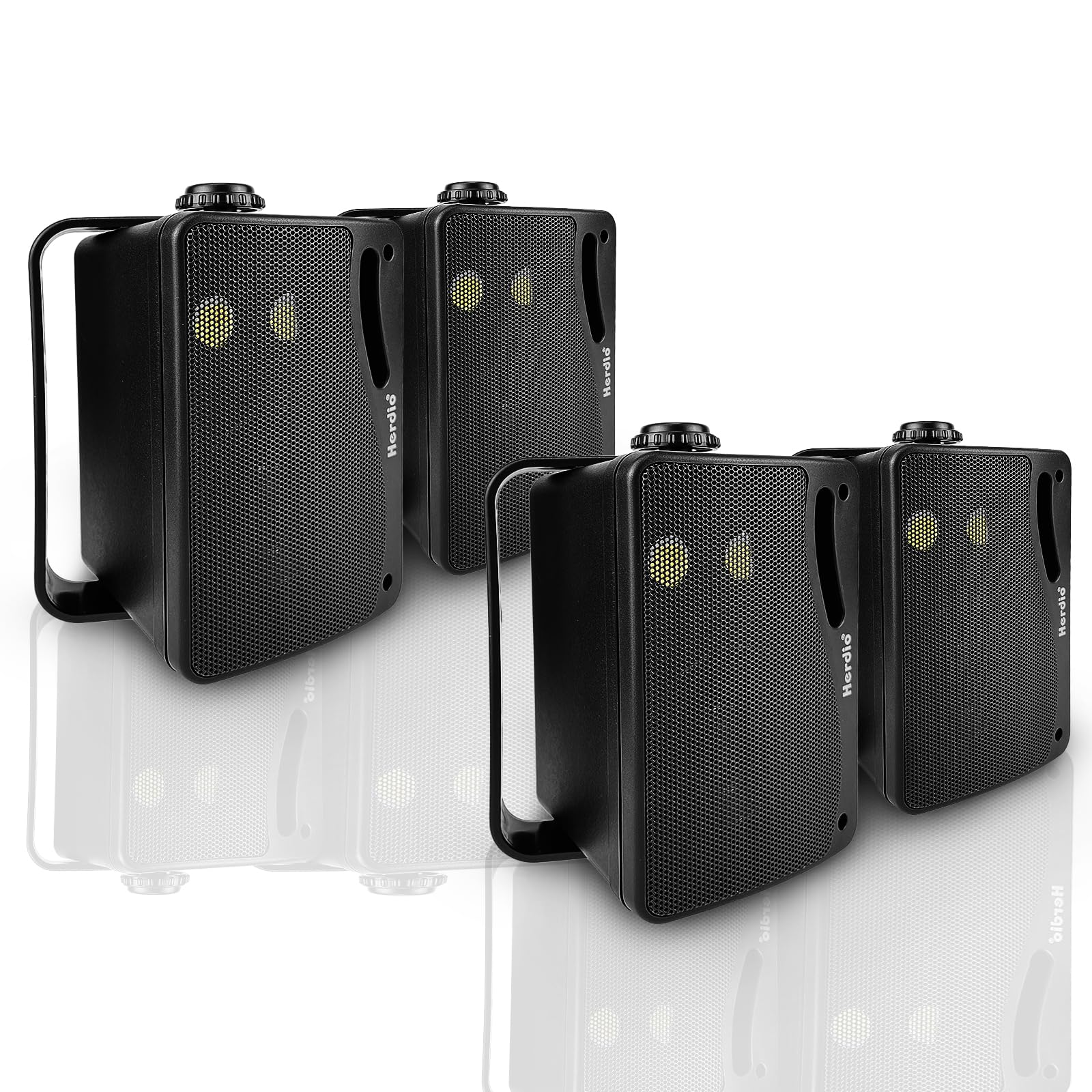 Herdio Altoparlanti Passivi da Esterno 8,9cm Impermeabili