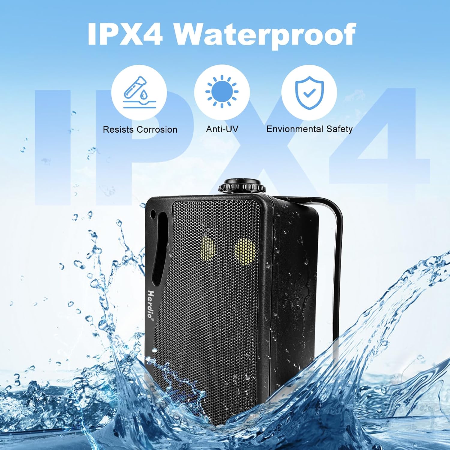 Herdio Altoparlanti Passivi da Esterno 8,9cm Impermeabili - immagine 4