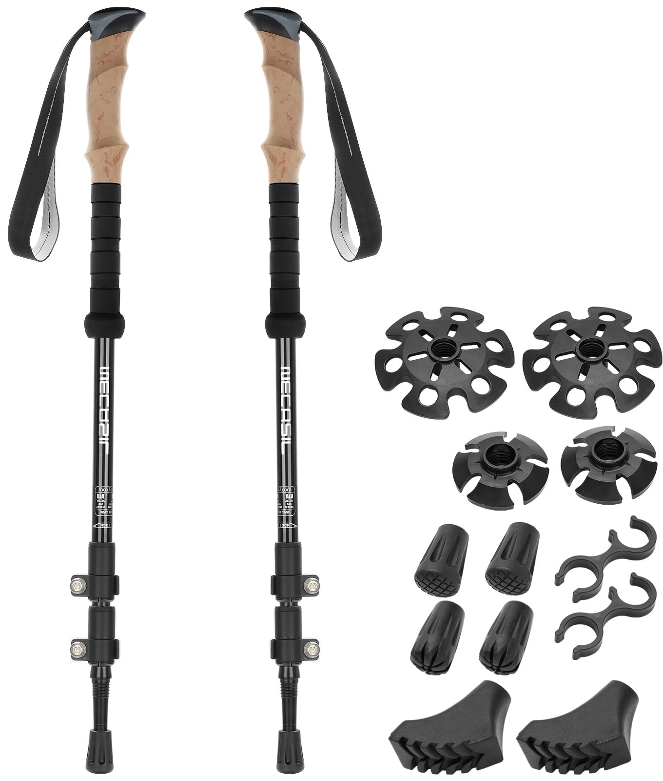 Oumuik Bastoni da Trekking Pieghevoli 110-135 cm