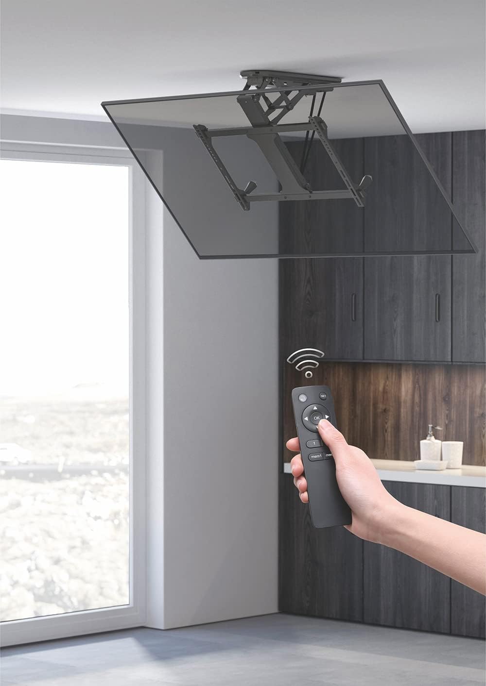 my wall HL44ML - Supporto TV da Soffitto con Telecomando - immagine 3