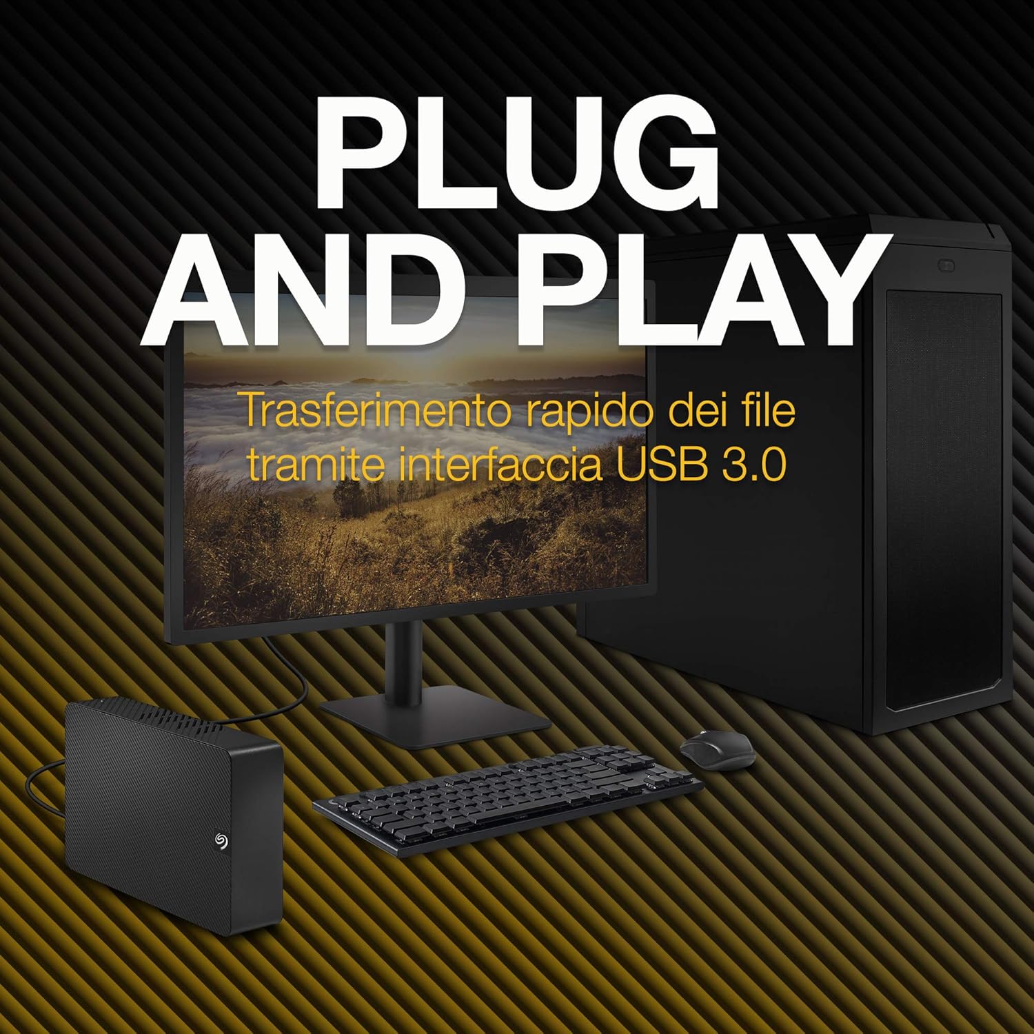 Seagate Expansion Desktop 26TB - Hard Disk Esterno 3.5" - immagine 5