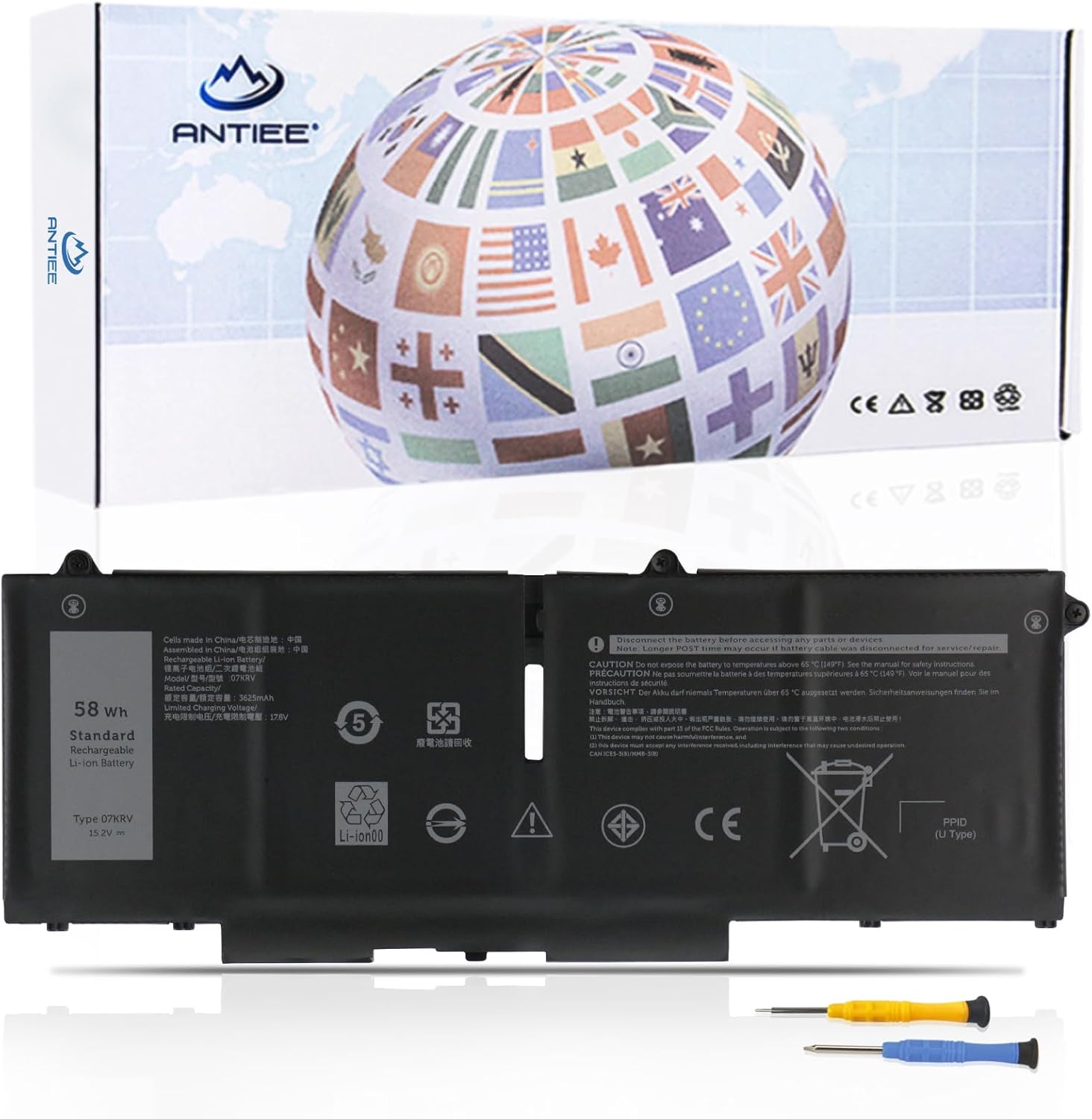 Antiee Batteria Laptop per Dell Latitude e Precision - immagine 1