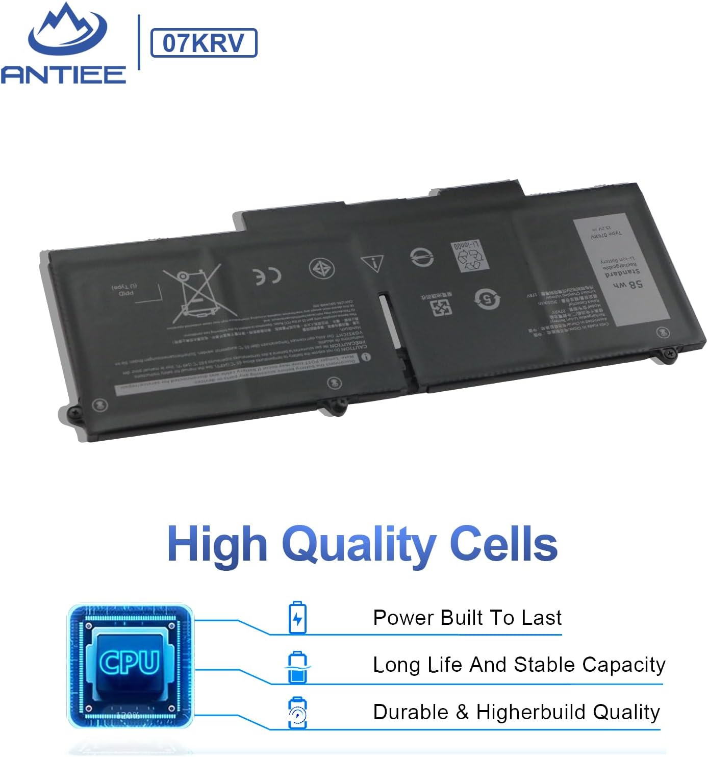 Antiee Batteria Laptop per Dell Latitude e Precision - immagine 4