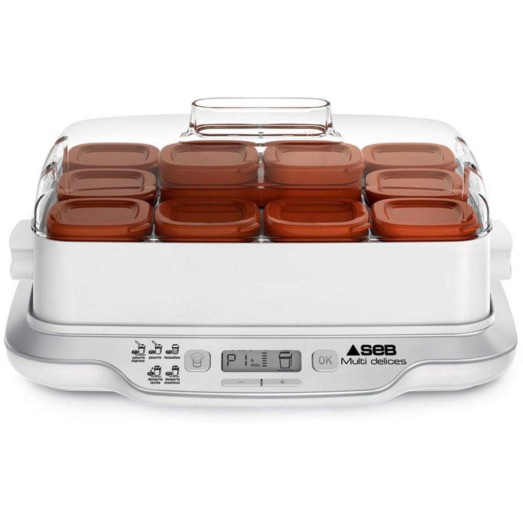 Yogurtiera Seb Multidelices Express 12 vasetti YG661A00 bianco e marrone