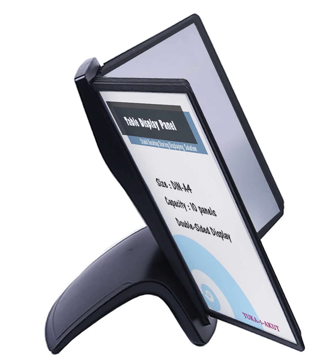 Tuka-i-akut Leggio da Tavolo 10 Pannelli A4, Nero