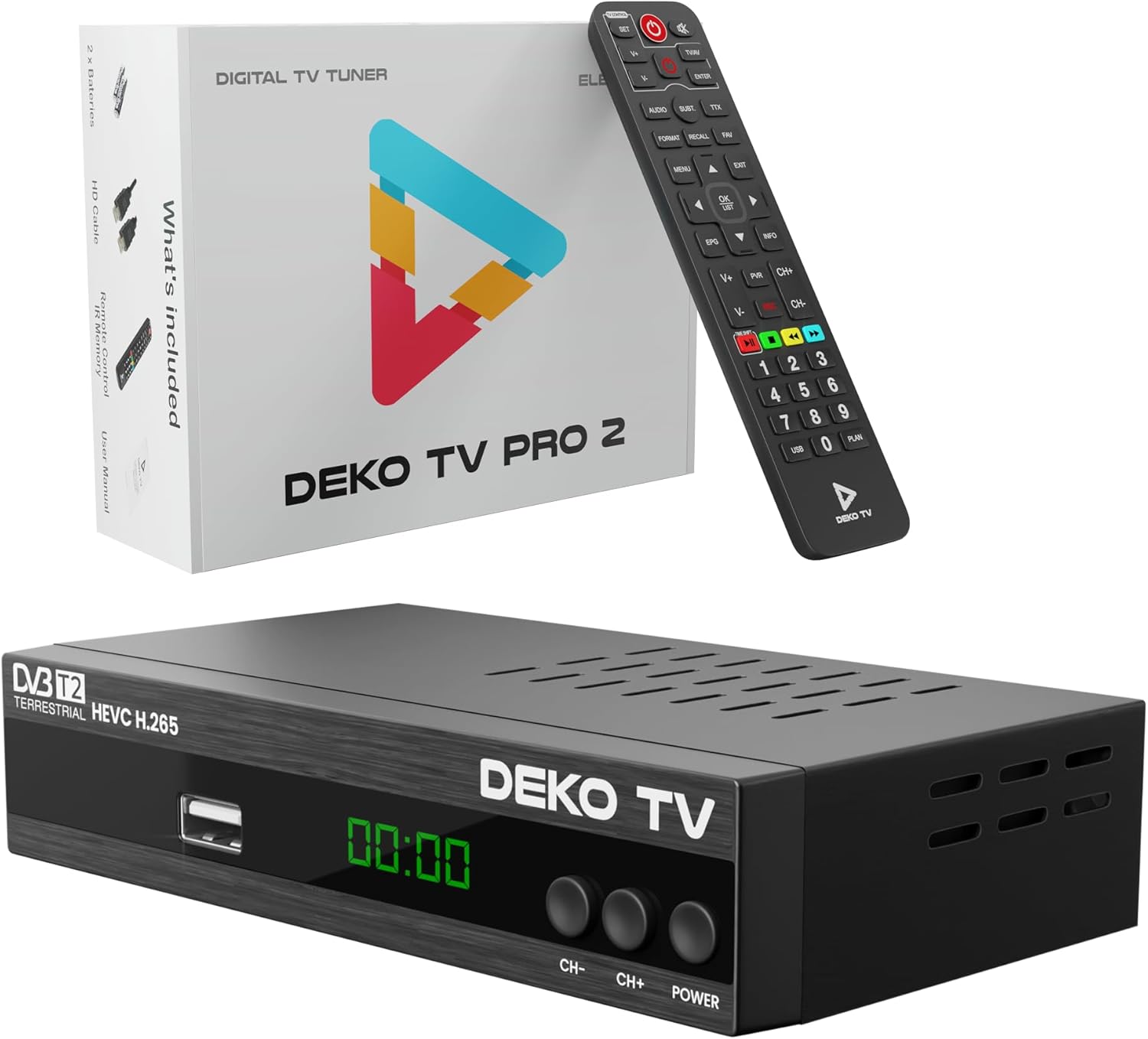 Deko TV PRO2 - Decoder Digitale Terrestre 2025 DVB-T2 - immagine 1