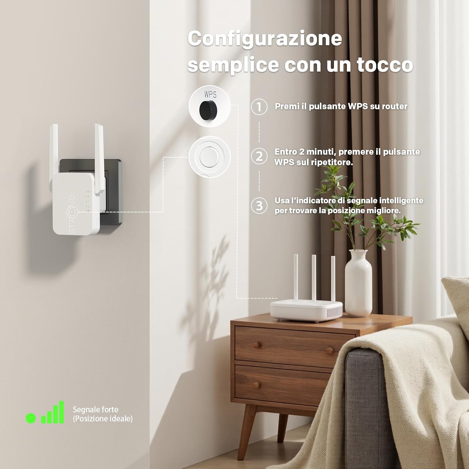 Strong Ripetitore WiFi 300Mbps con Porta LAN 100Mbps - immagine 4